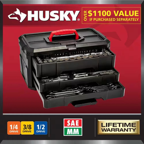New husky 300 piece - sae, metric